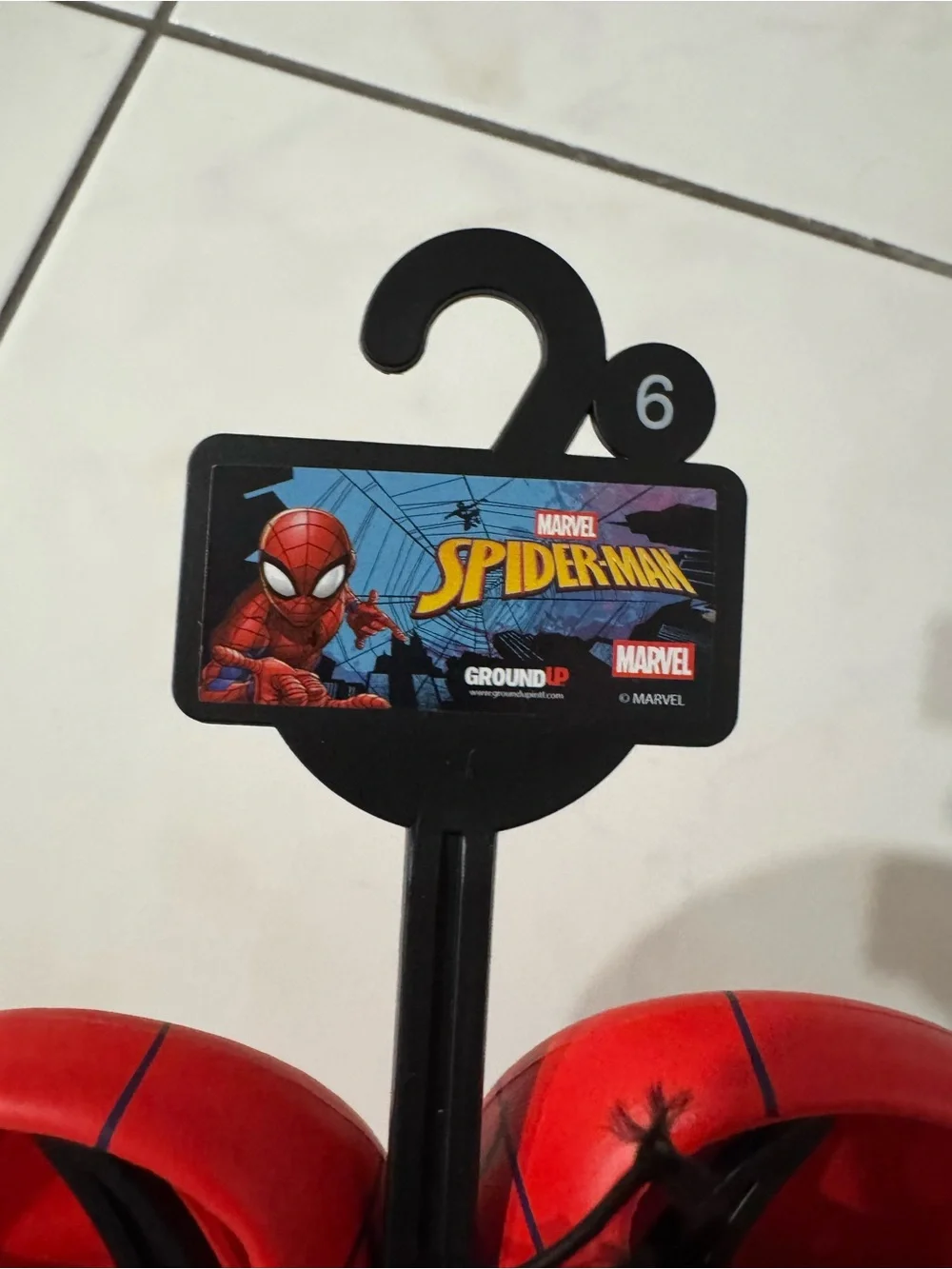 Marvel Red Spider-Man Kids Slip-On Sandals with Mask Detail